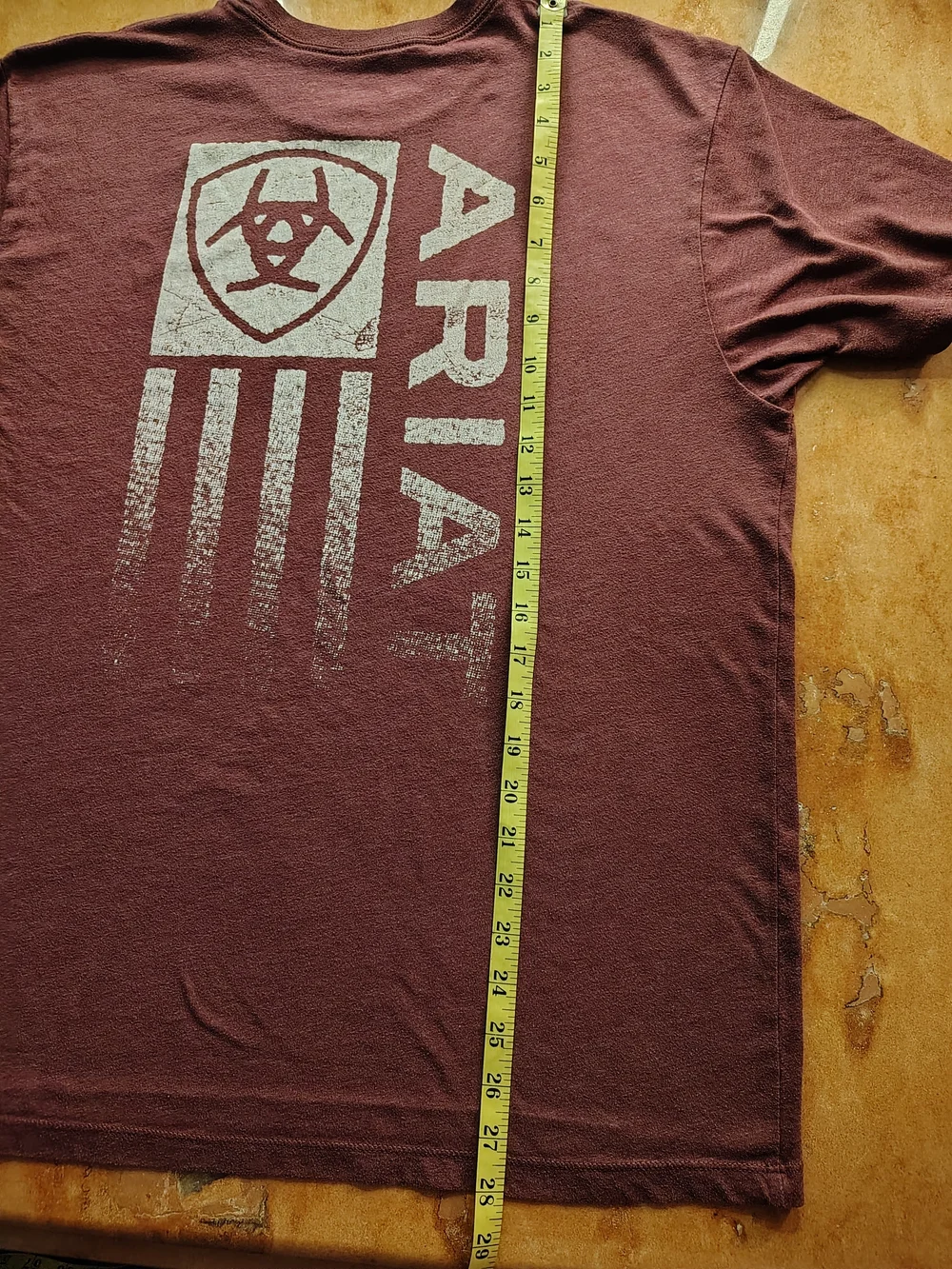 Ariat Men's Burgundy Short-Sleeve Logo Tee